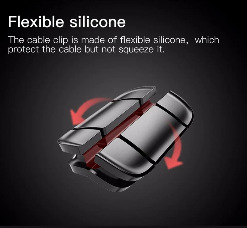 Flexible USB Kabelhalter Clips (3 Stk)