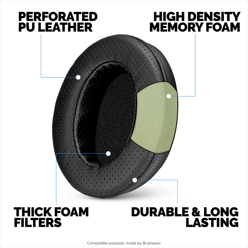 Pad Telinga Berlubang Pengganti untuk Steelseries Arctis Nova Siri 1/P/X 3 5/P/X 7/P/X PRO & PRO untuk Fon Kepala XBox, Kulit PU Bernafas + Busa Memori