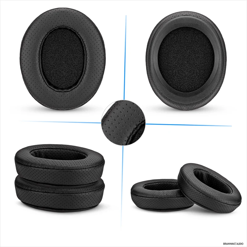Pad Telinga Berlubang Pengganti untuk Steelseries Arctis Nova Siri 1/P/X 3 5/P/X 7/P/X PRO & PRO untuk Fon Kepala XBox, Kulit PU Bernafas + Busa Memori