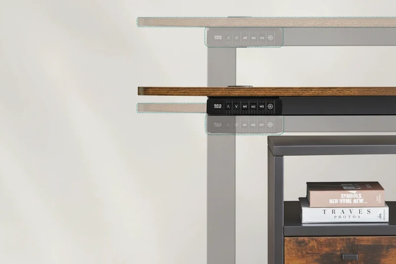 SONGMICS Elektrischer Schreibtisch höhenverstellbar – 70×160 cm mit Memory-Funktion