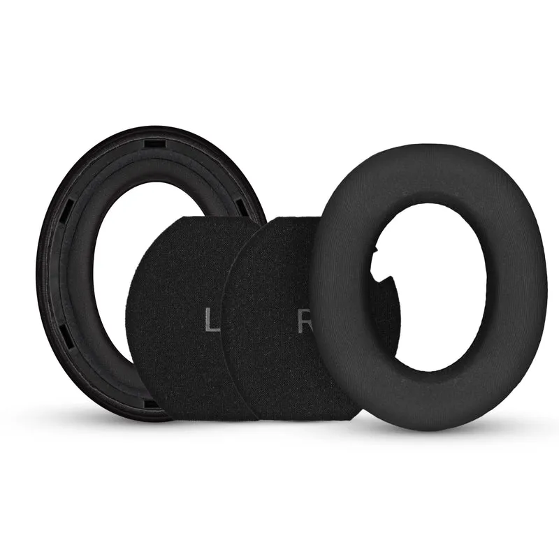Pad Telinga Pengganti Hibrid untuk Fon Kepala Sennheiser Momentum 4, Gel Penyejuk Lembut, Fabrik Bernafas Lembut Sutera dengan Kulit PU & Buih Memori