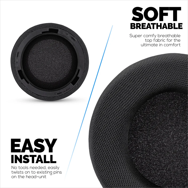 Ohrpolster aus atmungsaktivem Mesh-Gewebe für das kabelgebundene Corsair Virtuoso PRO Headset – weicher Memory-Schaum