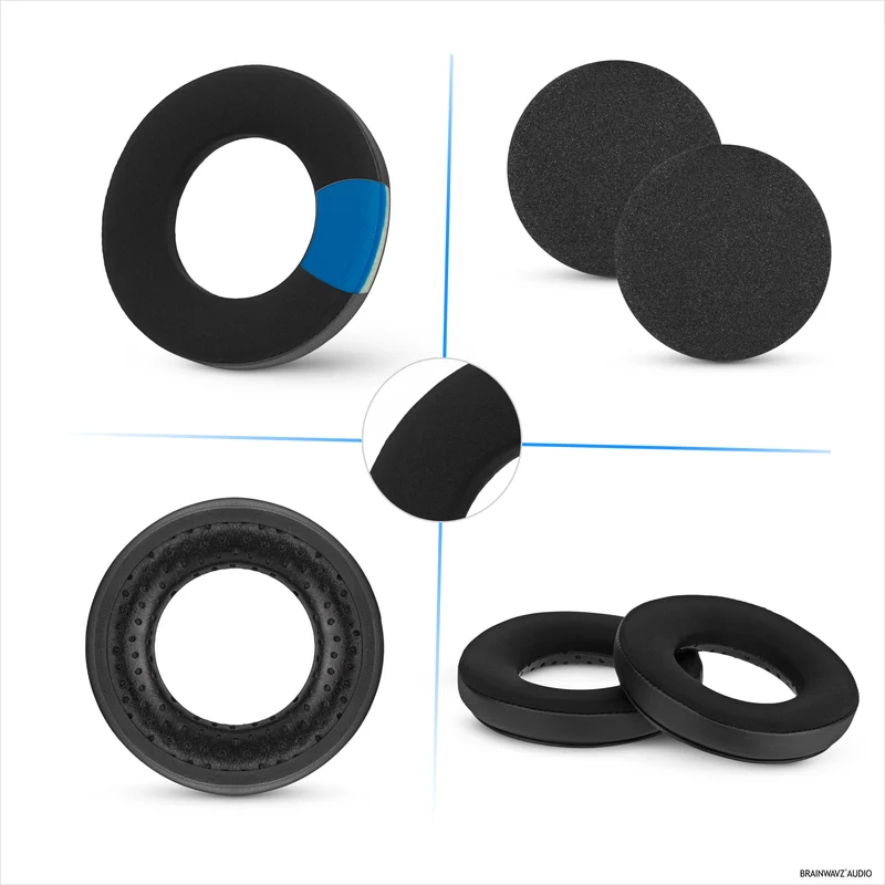 Pad Telinga Pengganti Hibrid untuk Fon Kepala Beyerdynamic DT990/PRO DT880/PRO MMX300 DT 531 DT 690 & Banyak Lagi Fabrik Lembut Gel Penyejuk Kulit PU & Busa Memori