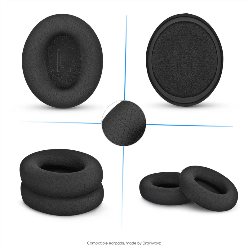 Ohrpolster aus Mesh-Gewebe für Razer Kraken V4/ V4 Pro V4 X V3/ V3 Pro V3 X Kitty V3 Pro Kitty V3 X Headsets – atmungsaktives Mesh-Gewebe und hochwertiger Memory-Schaum