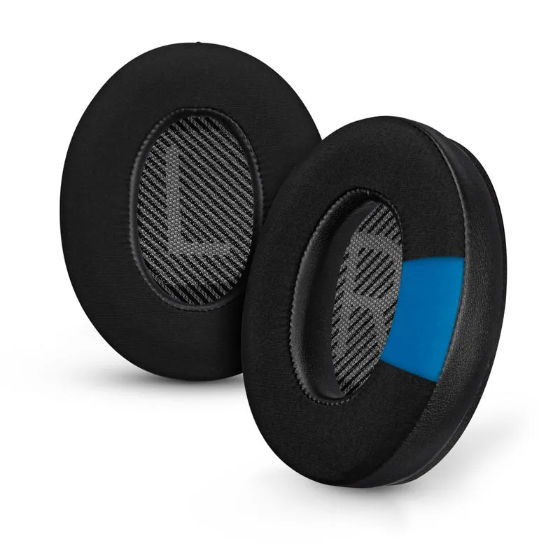 Hybrid-Ersatz-Ohrpolster für Bose QuietComfort 25 (QC25) Wireless-Kopfhörer, weiches Gel, atmungsaktives Gewebe mit PU-Leder und Memory-Schaum