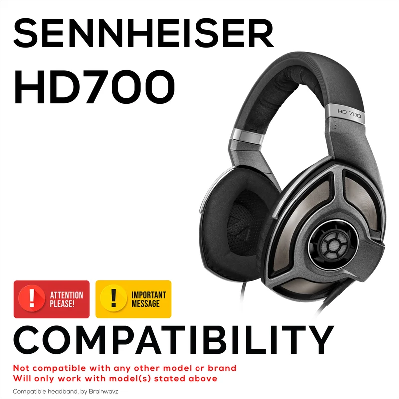 Ersatz-Kopfbügel aus weichem Velours für SENNHEISER HD700 Kopfhörer – Kopfpolster für das Headset – Einfache Montage, verbesserter Tragekomfort und optimale Passform
