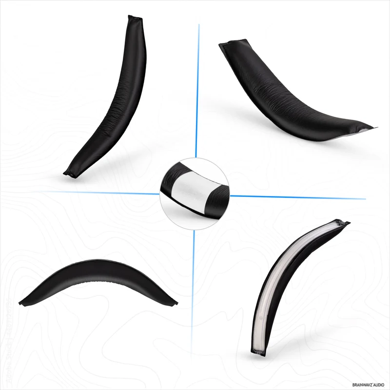 Ersatz-Kopfbügel aus weichem Leder für SENNHEISER HD700 Kopfhörer – Kopfpolster für das Headset – Einfache Montage, verbesserter Tragekomfort und optimale Passform