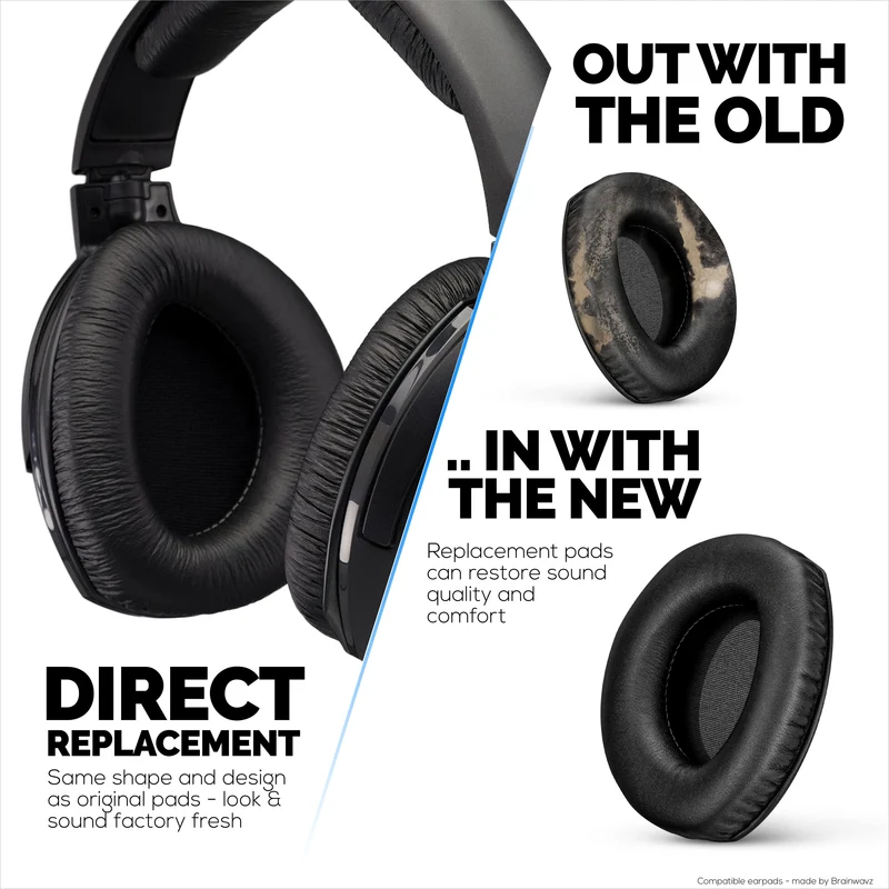 Ersatz-Ohrpolster für Sennheiser RS160, RS170, RS180, HDR160, HDR170 und HDR180 Kopfhörer