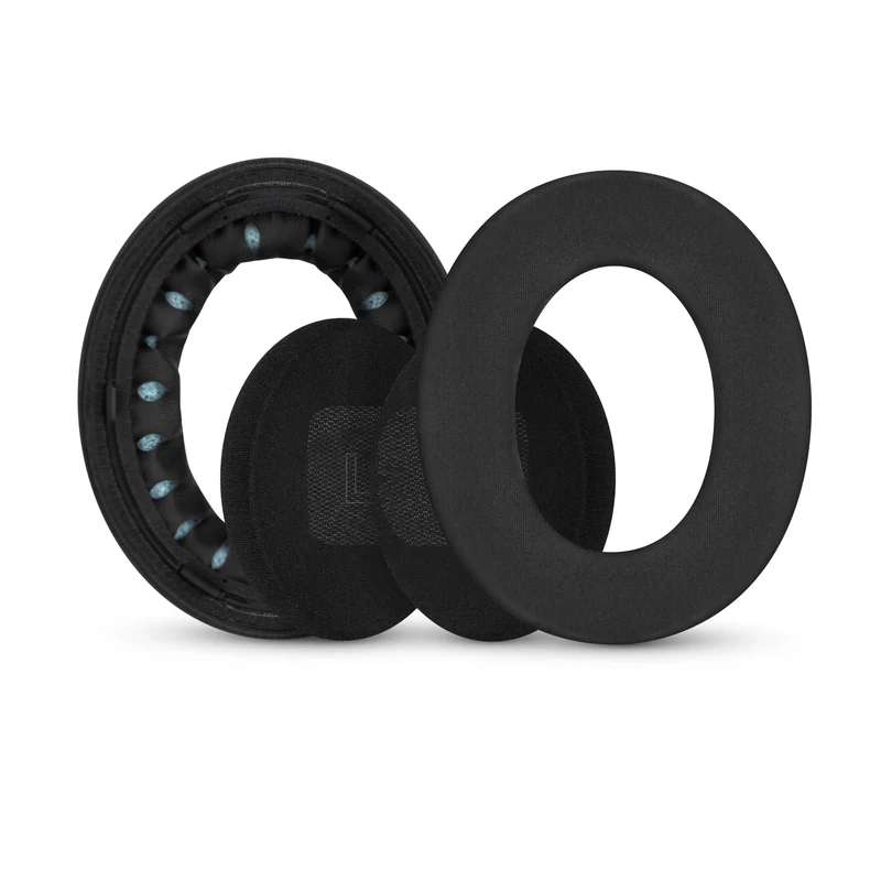 Hybrid-Ohrpolster für BOSE QC Ultra Gen 1 & Gen 2 Wireless-Headsets. Kühlende Gel-Ohrpolster mit superweichem Stoff und dickem Memory-Schaum.