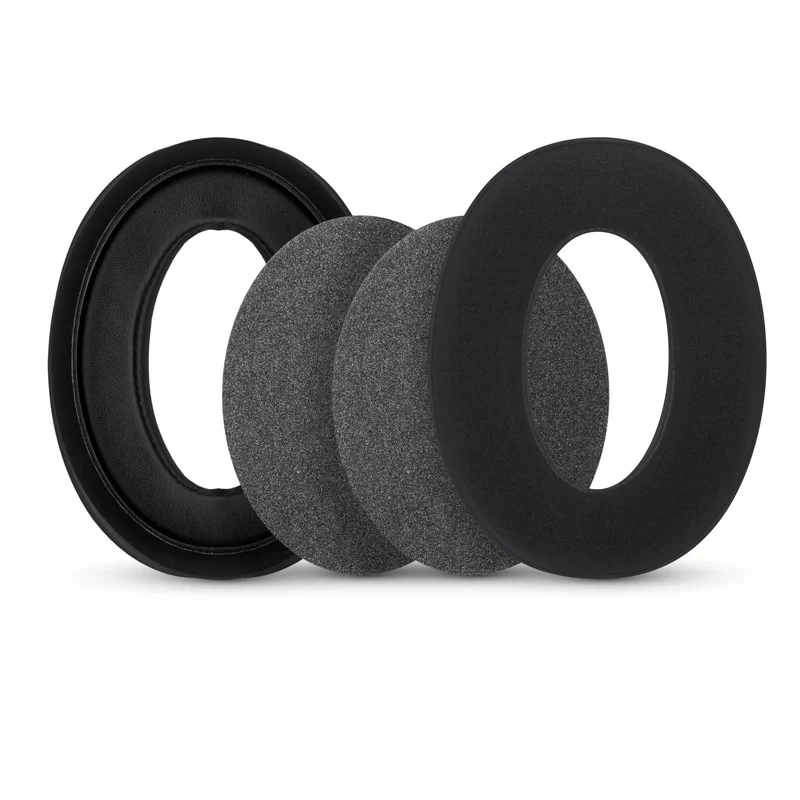 Pad Telinga Hibrid untuk Fon Kepala Sennheiser HD598 (CS/SE/SR) HD599 HD558 HD518 HD595 HD569 HD579 HD560 HD555 HD515 HD559. Kusyen Permainan Gel Penyejuk Busa Memori Tebal