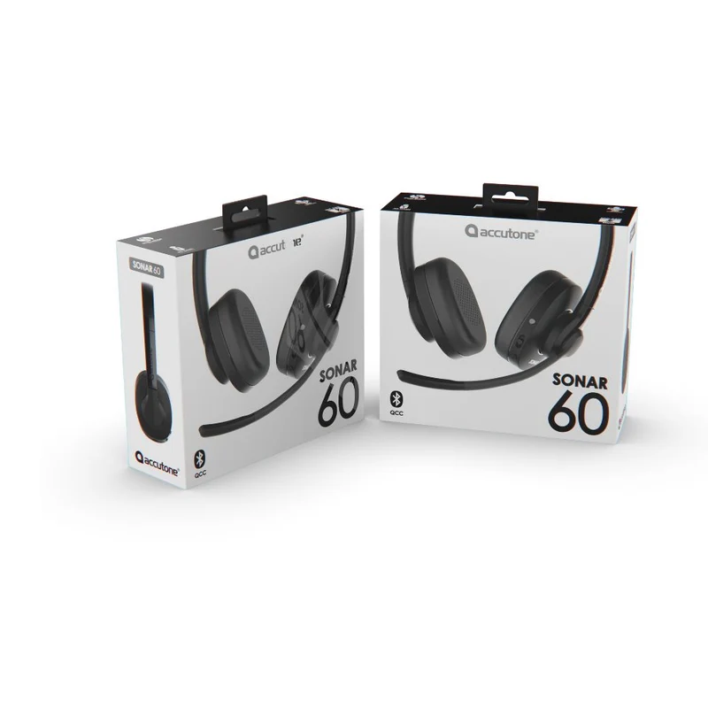 Accutone SONAR 60 Bluetooth-Funk-Headset mit Teams-Dongle