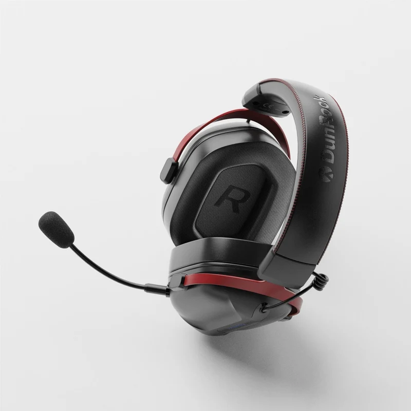DunRock GG – Kabelloses Gaming-Headset – 2.4 GHz + Bluetooth + Kabel – Virtueller 7.1-Surround-Sound – Kopfhörer mit 80-µm-Akku
