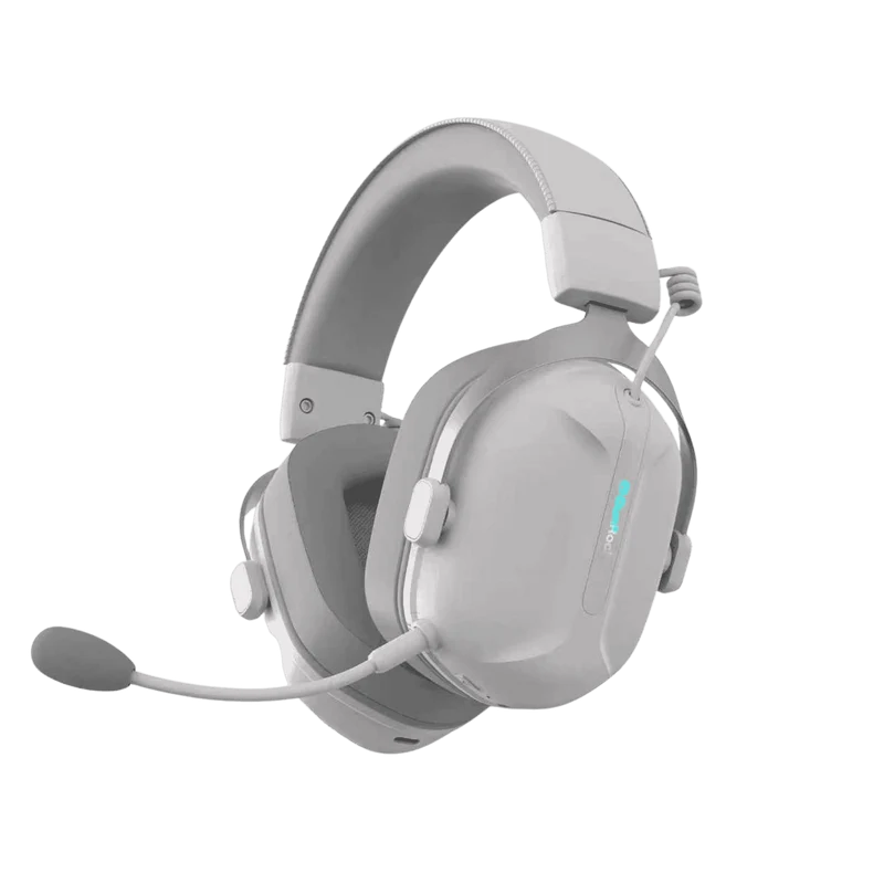 DunRock GG – Kabelloses Gaming-Headset – 2.4 GHz + Bluetooth + Kabel – Virtueller 7.1-Surround-Sound – Kopfhörer mit 80-µm-Akku