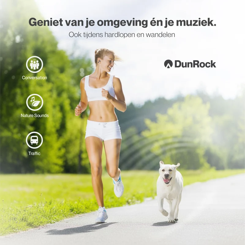 DunRock Clip – Bluetooth-Ohrhörer mit Ohrclips – Offenes Ohr