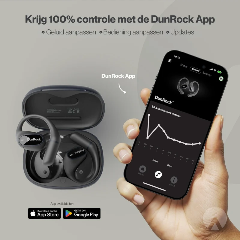 DunRock Air – Offene Bluetooth-Ohrhörer mit Ohrbügel