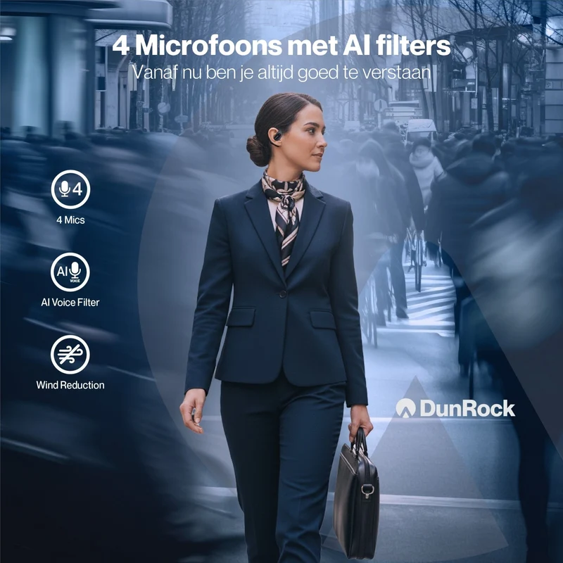 DunRock Air – Offene Bluetooth-Ohrhörer mit Ohrbügel