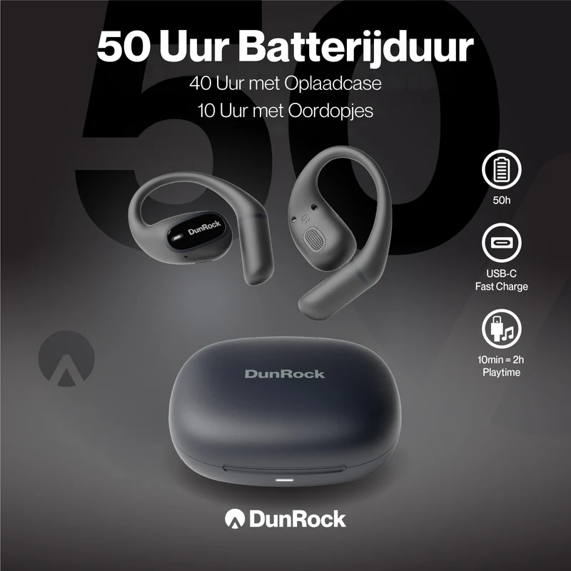 DunRock Air – Offene Bluetooth-Ohrhörer mit Ohrbügel