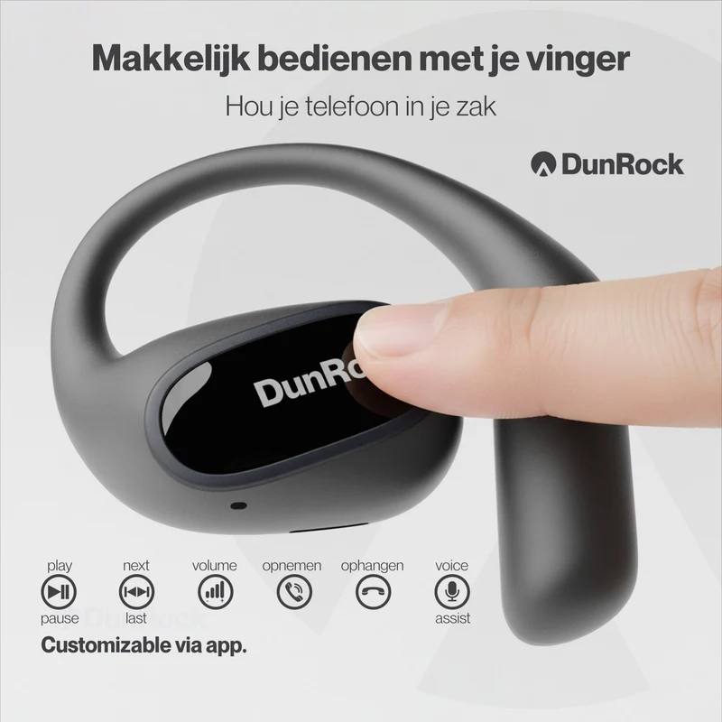 DunRock Air – Offene Bluetooth-Ohrhörer mit Ohrbügel