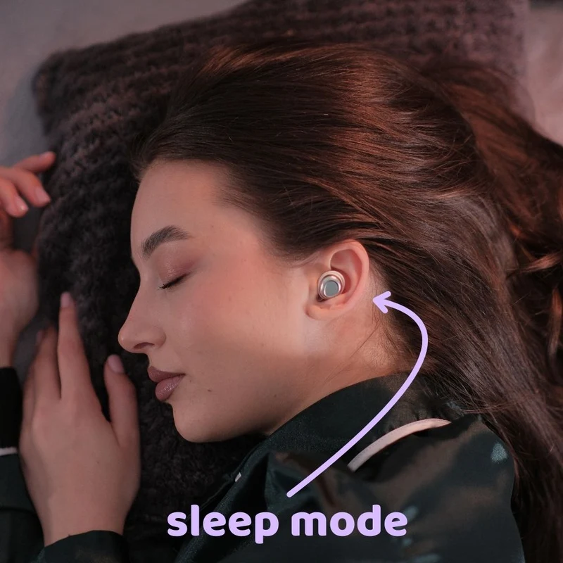 pocobob® Z - Kabellose Ohrhörer - Ultraklein - Mit App - In-Ear-Kopfhörer - Auch zum Schlafen - Mit Mikrofon