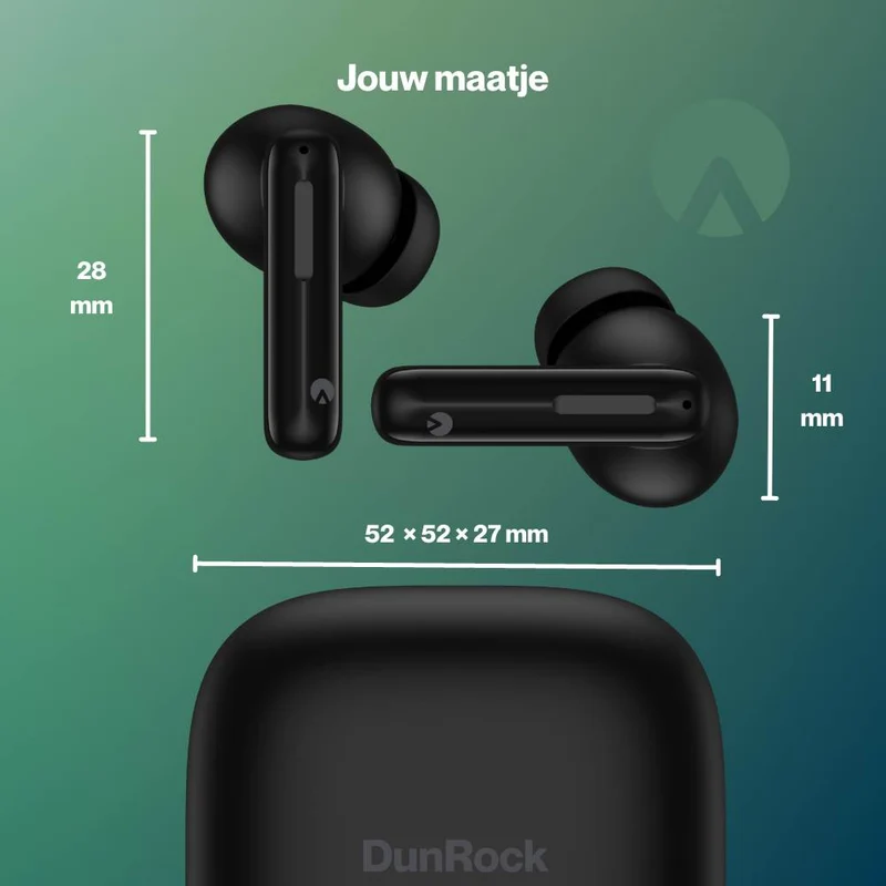 DunRock® Bubble – Kabellose Ohrhörer – Mit ANC-Geräuschunterdrückung – Mit Mikrofon