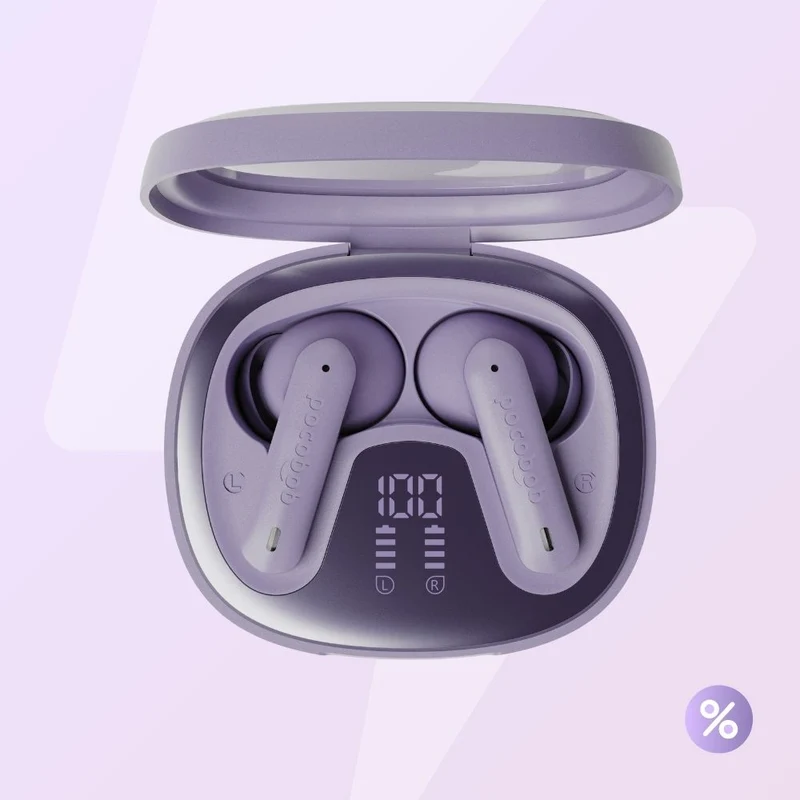 pocobob® 8 - Kabellose Ohrhörer mit Stiel - In-Ear-Kopfhörer - Mit Mikrofon - Mit APP
