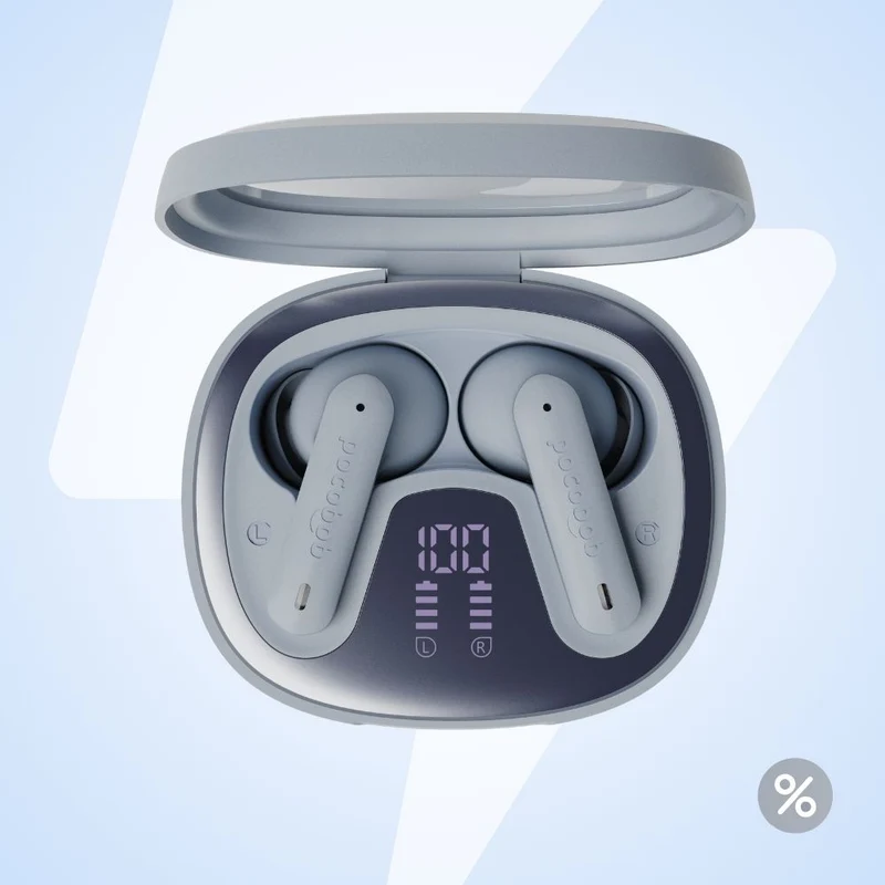 pocobob® 8 - Kabellose Ohrhörer mit Stiel - In-Ear-Kopfhörer - Mit Mikrofon - Mit APP