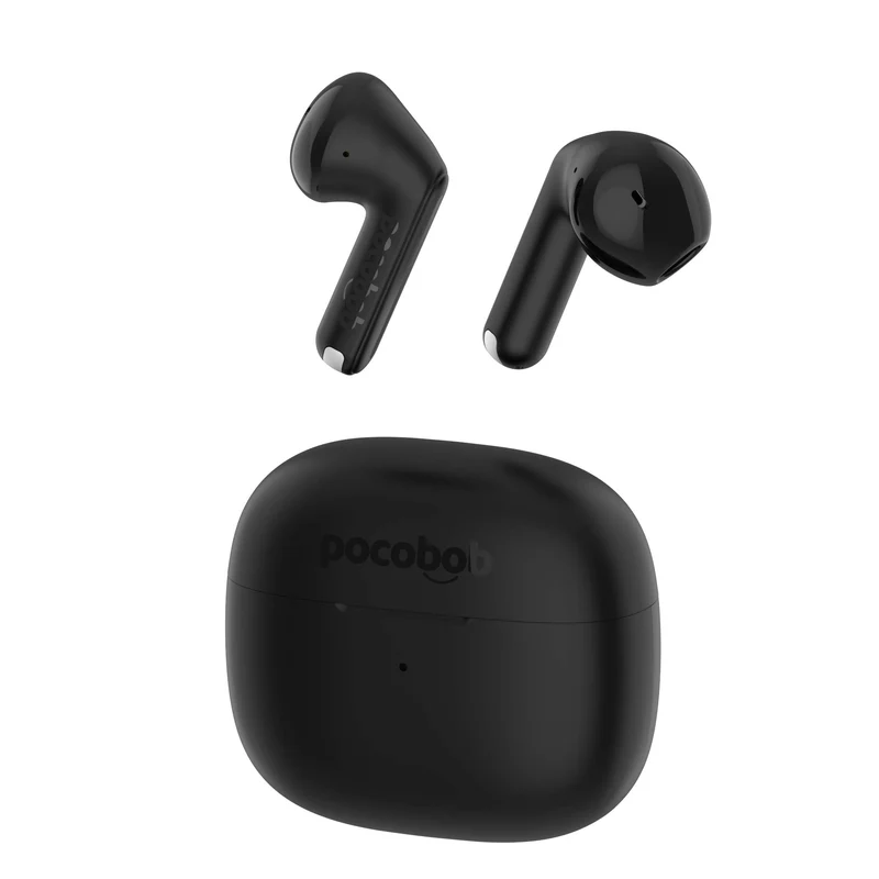 pocobob® GO2 – Kabellose Ohrhörer – Halb-In-Ear – Mit Mikrofon