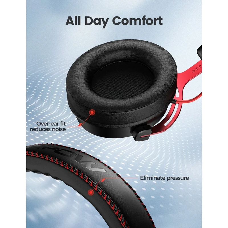 MPOW BH415 Air 2.4G Wireless Gaming Headset Silber
