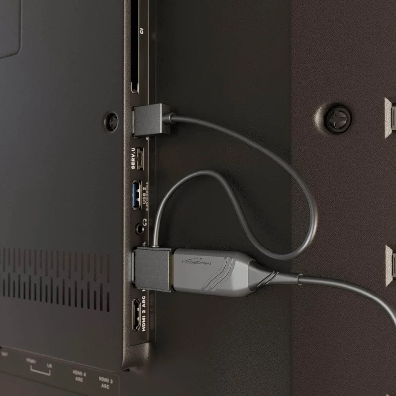 KabelDirekt HDMI-Strom-Einspeiseadapter, HDMI-Adapter mit USB-Stecker