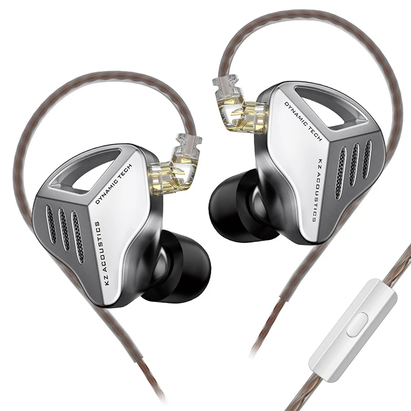 【KZ ZVX——Clearance】In-ear Earphones HiFi 0.75mm 2PIN OFC Flat Cable Detachable Earphone IEM