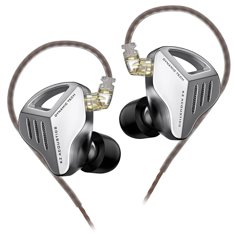 【KZ ZVX——Clearance】In-ear Earphones HiFi 0.75mm 2PIN OFC Flat Cable Detachable Earphone IEM