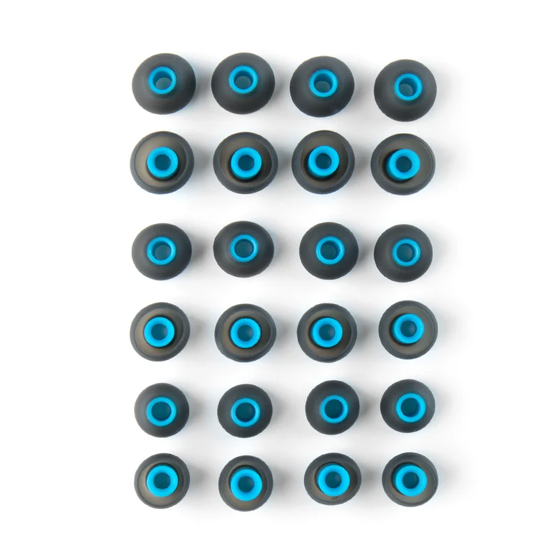 【KBEAR 4533 Blue bullet-style Silicone ear tips】 Sound-Isolating Eartips – 4.00mm Inner Diameter, Compatible with 4.00mm-5.50mm Nozzle Diameter, S/M/L Sizes