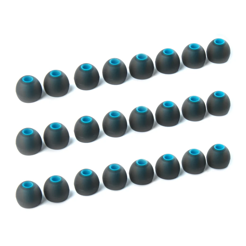 【KBEAR 4533 Blue bullet-style Silicone ear tips】 Sound-Isolating Eartips – 4.00mm Inner Diameter, Compatible with 4.00mm-5.50mm Nozzle Diameter, S/M/L Sizes