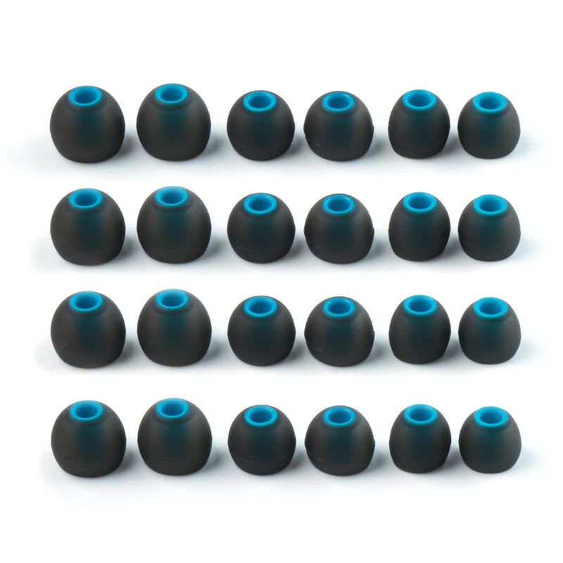 【KBEAR 4533 Blue bullet-style Silicone ear tips】 Sound-Isolating Eartips – 4.00mm Inner Diameter, Compatible with 4.00mm-5.50mm Nozzle Diameter, S/M/L Sizes