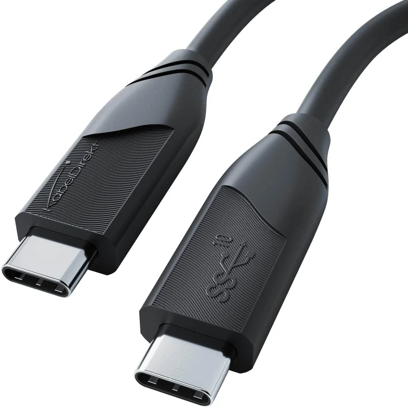 KabelDirekt USB-C-Kabel - USB 3.2, Power Delivery 3, schwarz