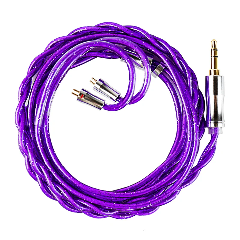【KBEAR ZiXiao】 201-Core Hybrid Braided Structure HiFi Upgrade Cable – 84-Core Copper Alloy + 105-Core Silver-Plated Copper + 12-Core Silver-Plated Shielding