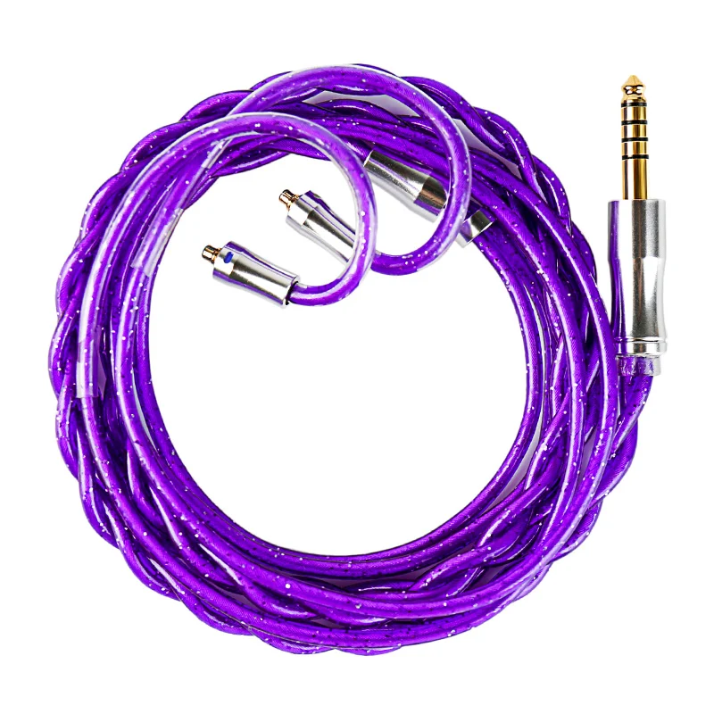 【KBEAR ZiXiao】 201-Core Hybrid Braided Structure HiFi Upgrade Cable – 84-Core Copper Alloy + 105-Core Silver-Plated Copper + 12-Core Silver-Plated Shielding