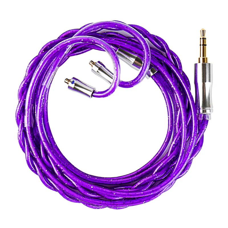 【KBEAR ZiXiao】 201-Core Hybrid Braided Structure HiFi Upgrade Cable – 84-Core Copper Alloy + 105-Core Silver-Plated Copper + 12-Core Silver-Plated Shielding