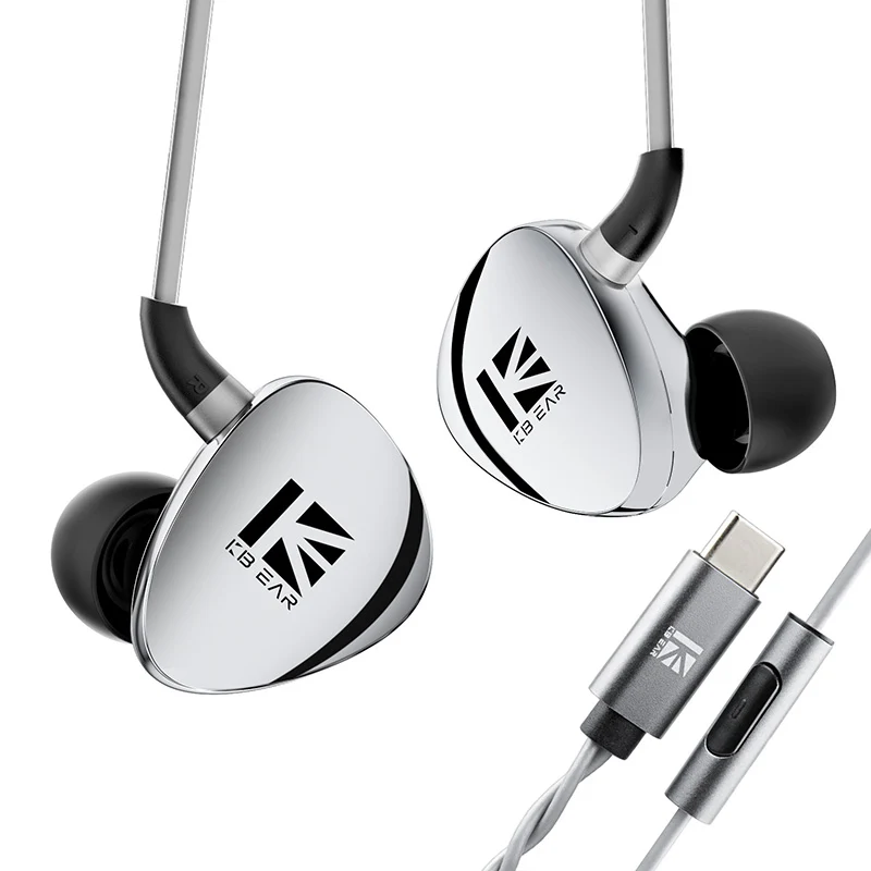 【KBEAR Chrono TB01】 10mm Aluminum-Magnesium Alloy Dome Composite Diaphragm Dynamic Hi-Fi In-Ear Earphones