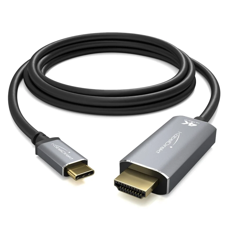 USB-C- auf HDMI-Adapterkabel mit Metallsteckern – 2 m – für 4K/60 Hz