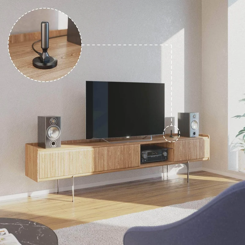 DVB-T/T2-Antenne - TV- und Radio-Empfang - 3 m Kabellänge - massive Version