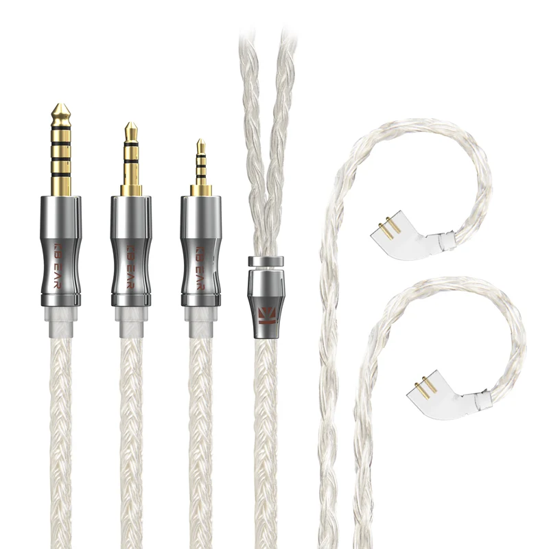 【KBEAR Expansion 4918——Clearance】 24-Core 4N Silver-Plated Upgraded IEM Cable