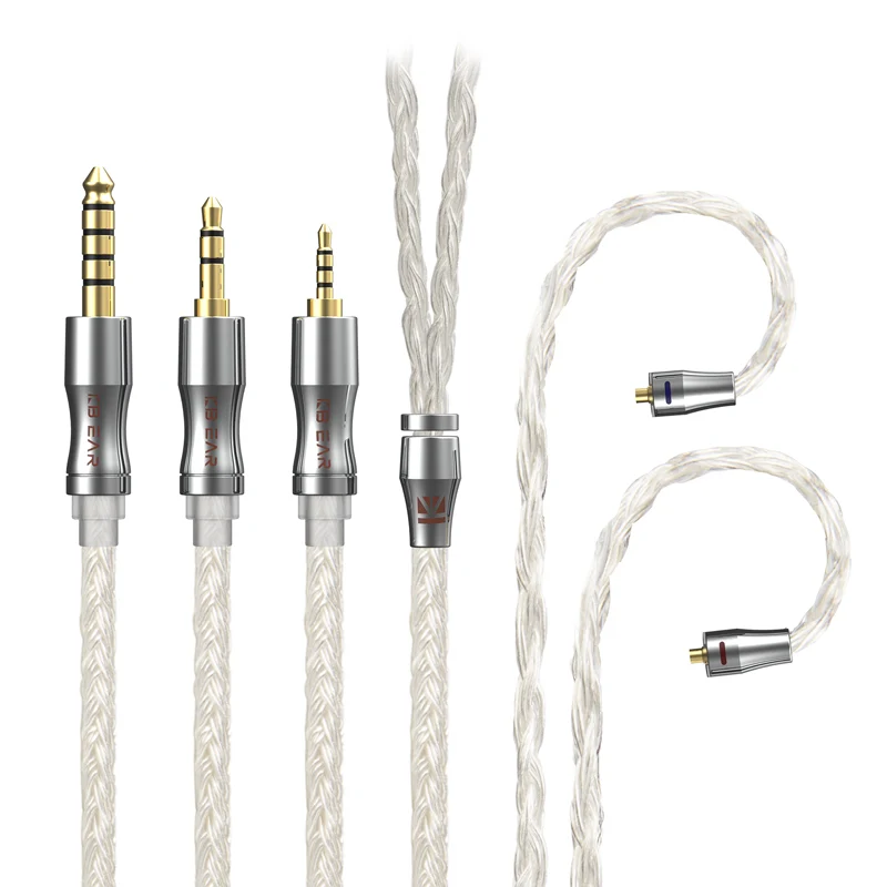 【KBEAR Expansion 4918——Clearance】 24-Core 4N Silver-Plated Upgraded IEM Cable