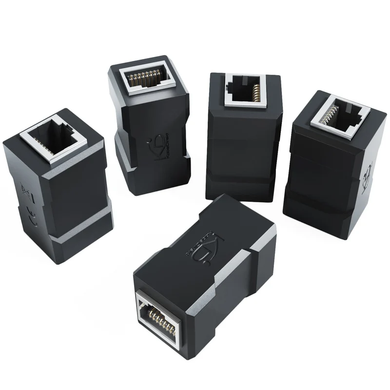 CAT 6a Netzwerkkupplungen, Ethernet, LAN & Patch Kupplungen, schwarz