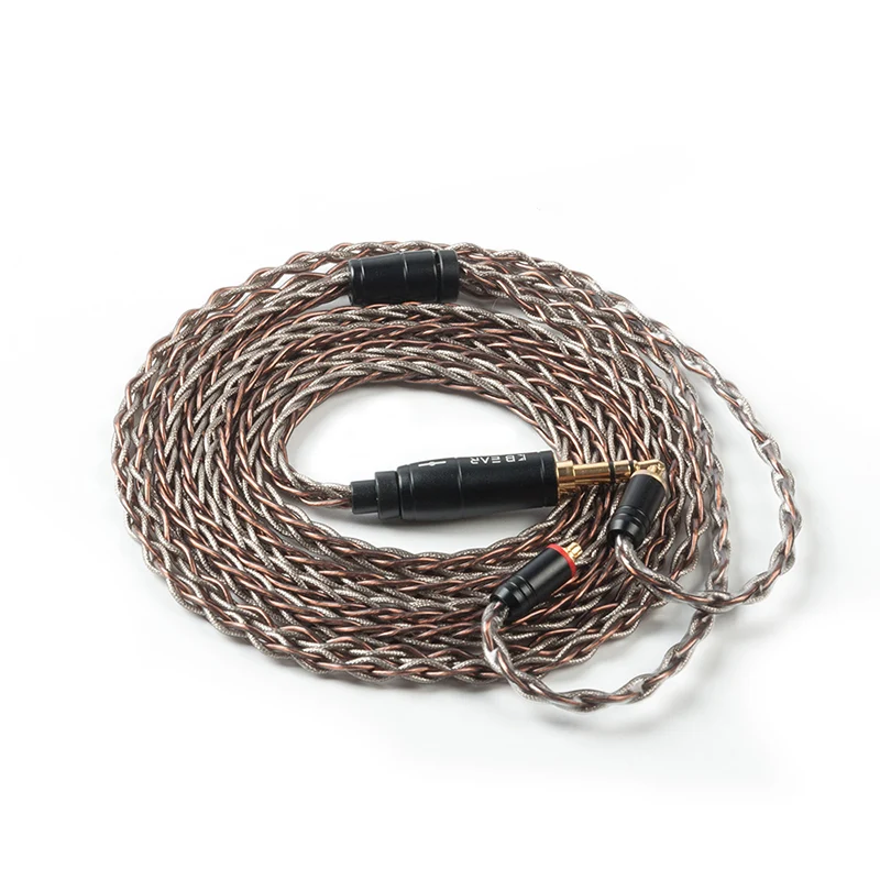 【KBEAR Rhythm——Clearance】 8-Core Hybrid Copper-Silver Upgraded IEM Cable,Stainless Steel Hardware