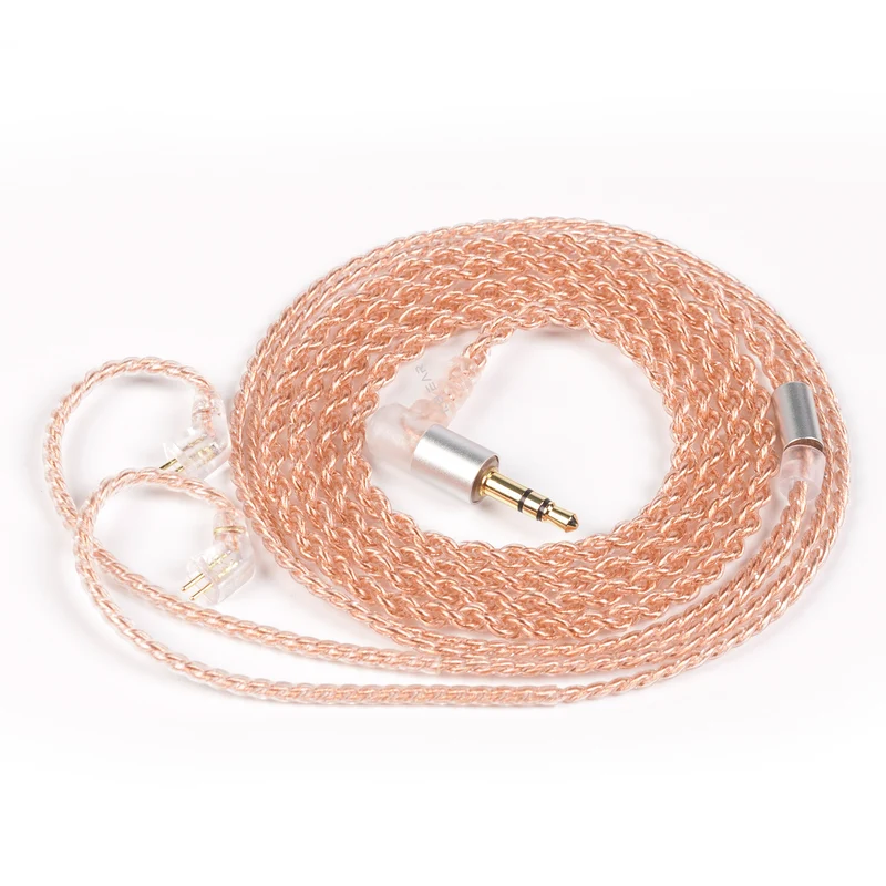 【KBEAR Reality】4 Strands 4N High-purity OFC Upgraded Cables 1.2m Long 3.5mm TFZ QDC MMCX 2PIN with mic, no mic