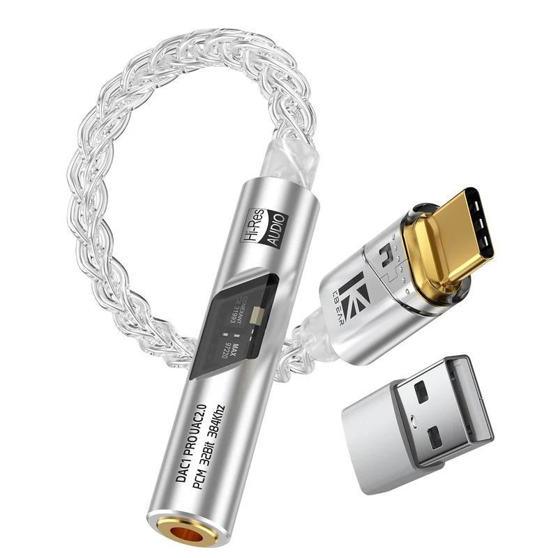 【KBEAR DAC1 PRO】 USB-C to 3.5mm Dongle DAC CX31993 DAC + MAX97220 Amp | Hi-Res Certified