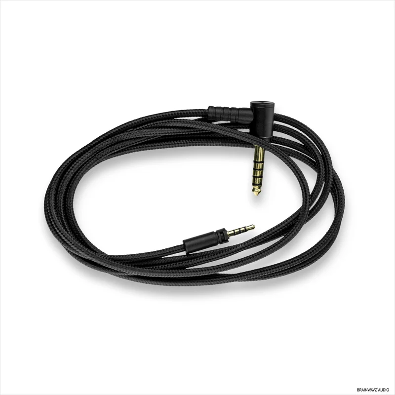 Symmetrisches Audiokabel, kompatibel mit Sennheiser Momentum-Kopfhörern – 2.5 mm Twist-Lock auf 4.4 mm TRRRS-symmetrische, vergoldete Stecker