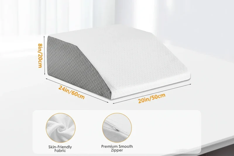 Beinhochlagerungskissen – 8 Zoll Leg Elevation Pillow mit Memory Foam