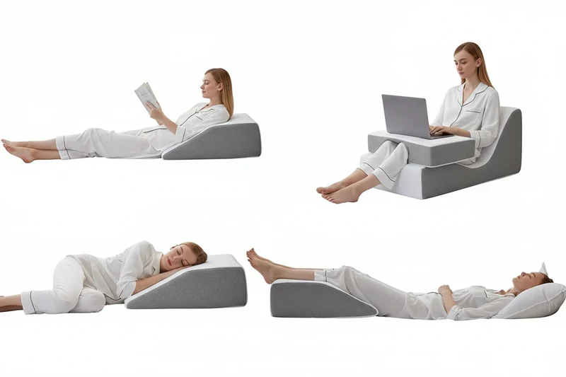 Beinhochlagerungskissen – 8 Zoll Leg Elevation Pillow mit Memory Foam